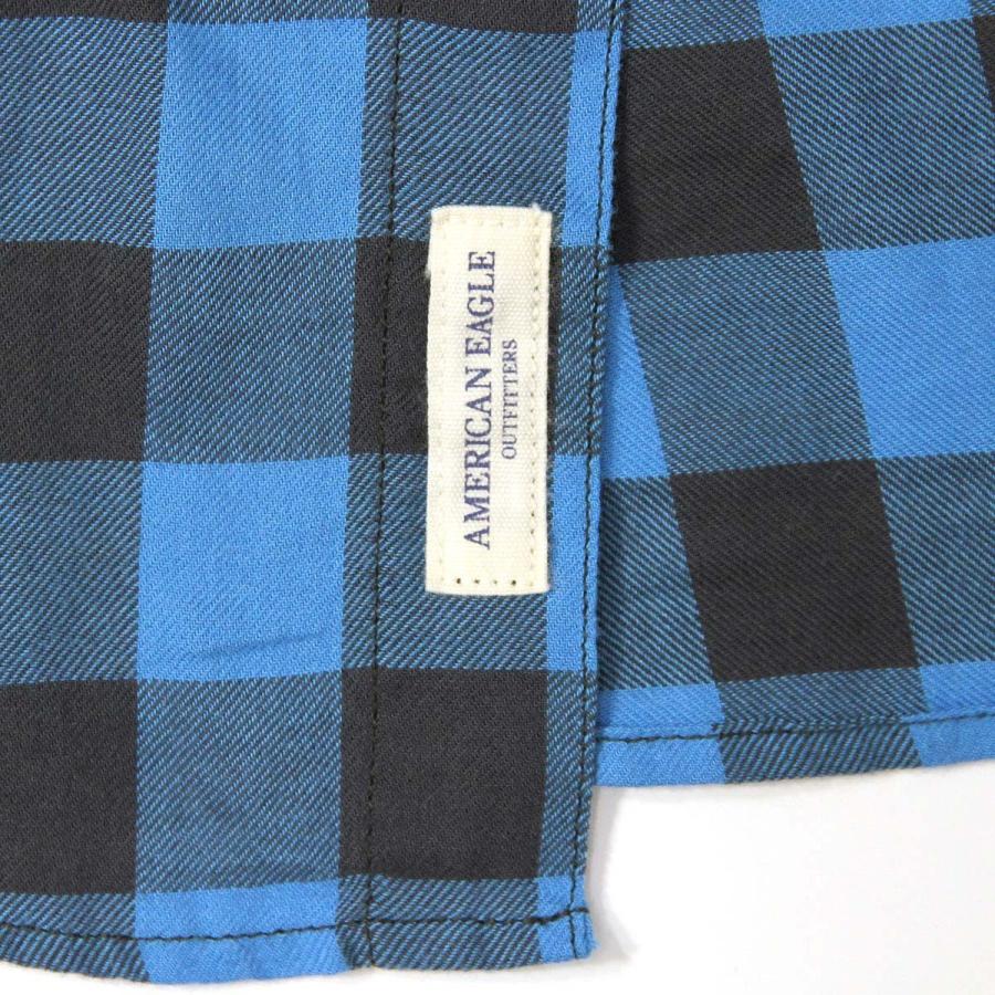 【ストアポイント10倍 4/11 0:00〜4/12 23:59】 アメリカンイーグル シャツ メンズ 正規品 AMERICAN EAGLE 長袖シャツ ボタンダウンシャツ AEO CLASSIC PLA | American Eagle | 08