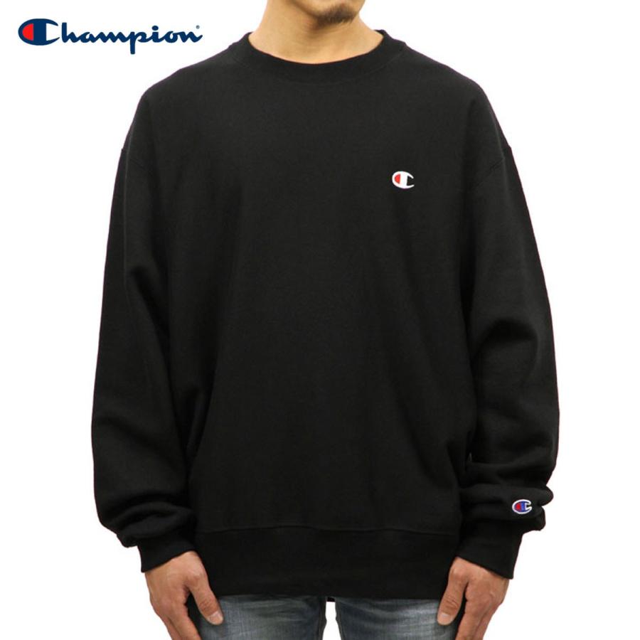 チャンピオン CHAMPION 正規品 メンズ リバースウィーブ スウェット REVERSE WEAVE HEAVYWEIGHT 12oz CREW SWEAT GF70 BLACK｜mixon