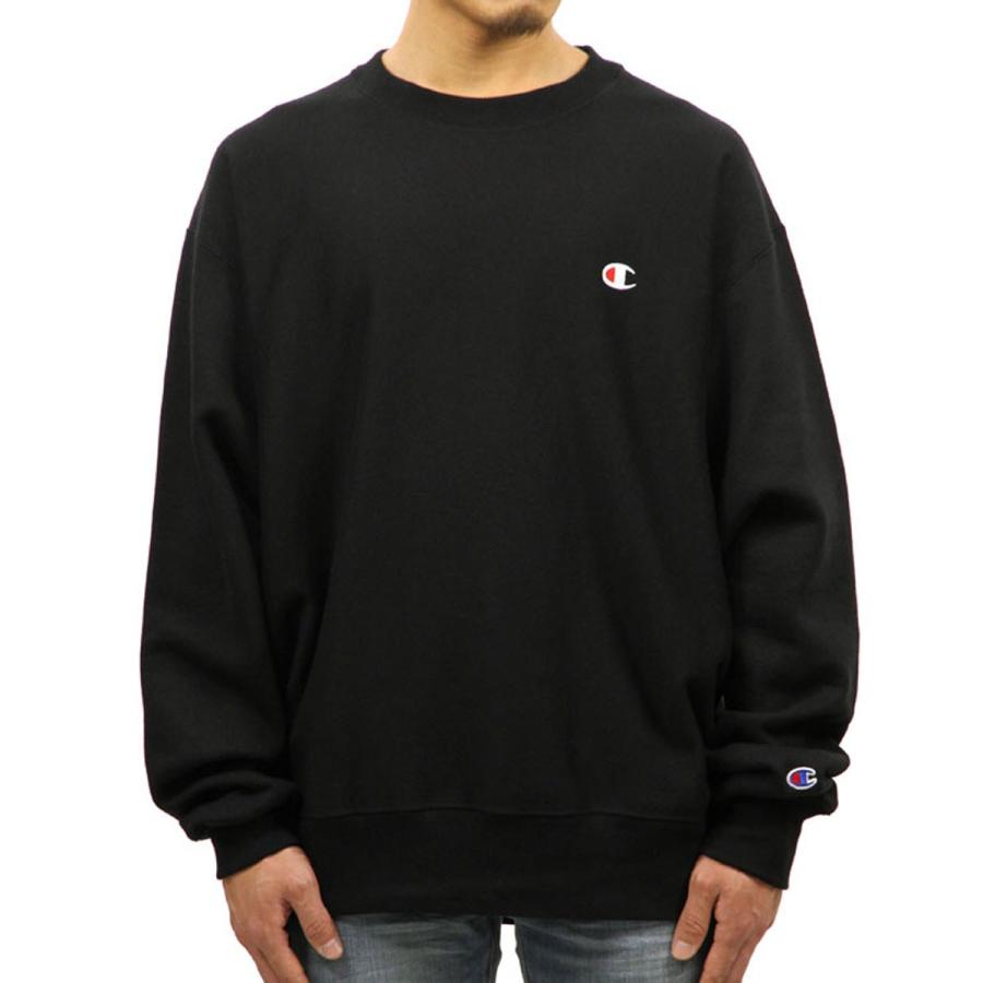 チャンピオン CHAMPION 正規品 メンズ リバースウィーブ スウェット REVERSE WEAVE HEAVYWEIGHT 12oz CREW SWEAT GF70 BLACK｜mixon｜02