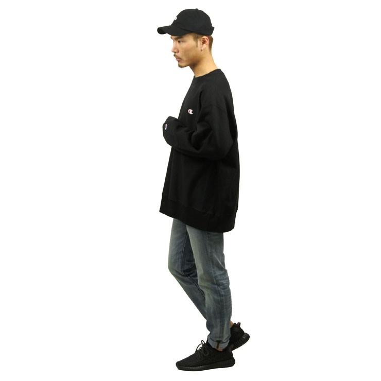 チャンピオン CHAMPION 正規品 メンズ リバースウィーブ スウェット REVERSE WEAVE HEAVYWEIGHT 12oz CREW SWEAT GF70 BLACK｜mixon｜10