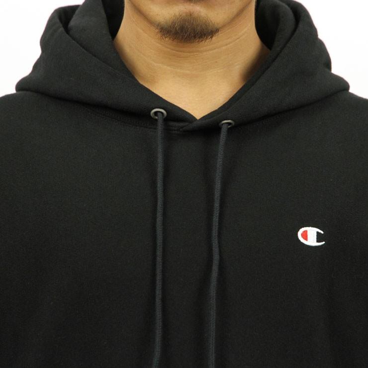 チャンピオン CHAMPION 正規品 メンズ リバースウィーブ プルオーバーパーカー REVERSE WEAVE HEAVYWEIGHT 12oz PULLOVER HOODIE GF68 BLACK | Champion | 04