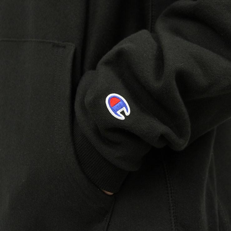 チャンピオン CHAMPION 正規品 メンズ リバースウィーブ プルオーバーパーカー REVERSE WEAVE HEAVYWEIGHT 12oz PULLOVER HOODIE GF68 BLACK | Champion | 06