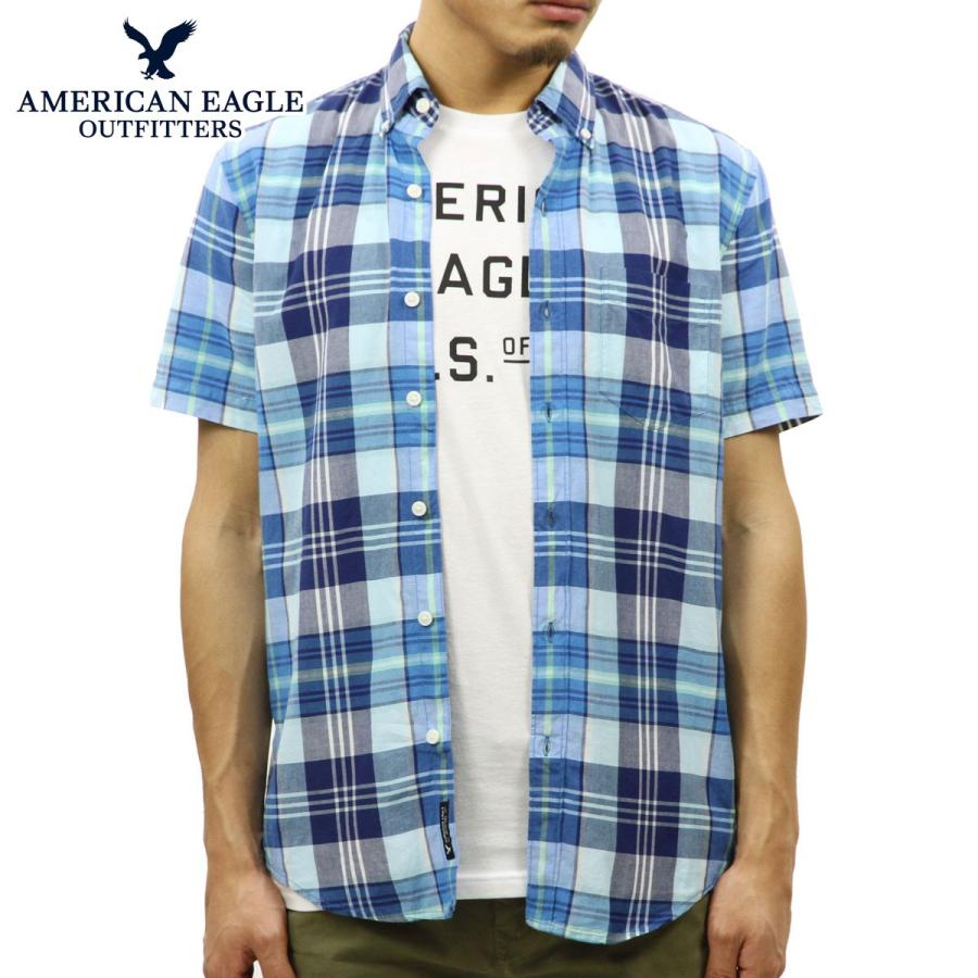 倍 倍 ストア 誰でも 5 10 22 0 00 10 23 23 59 アメリカンイーグル シャツ メンズ 正規品 American Eagle 半袖シャツ Aeo Short Sleeve Madras ブランド品インポートセレクトショップmixon 通販 Yahoo ショッピング
