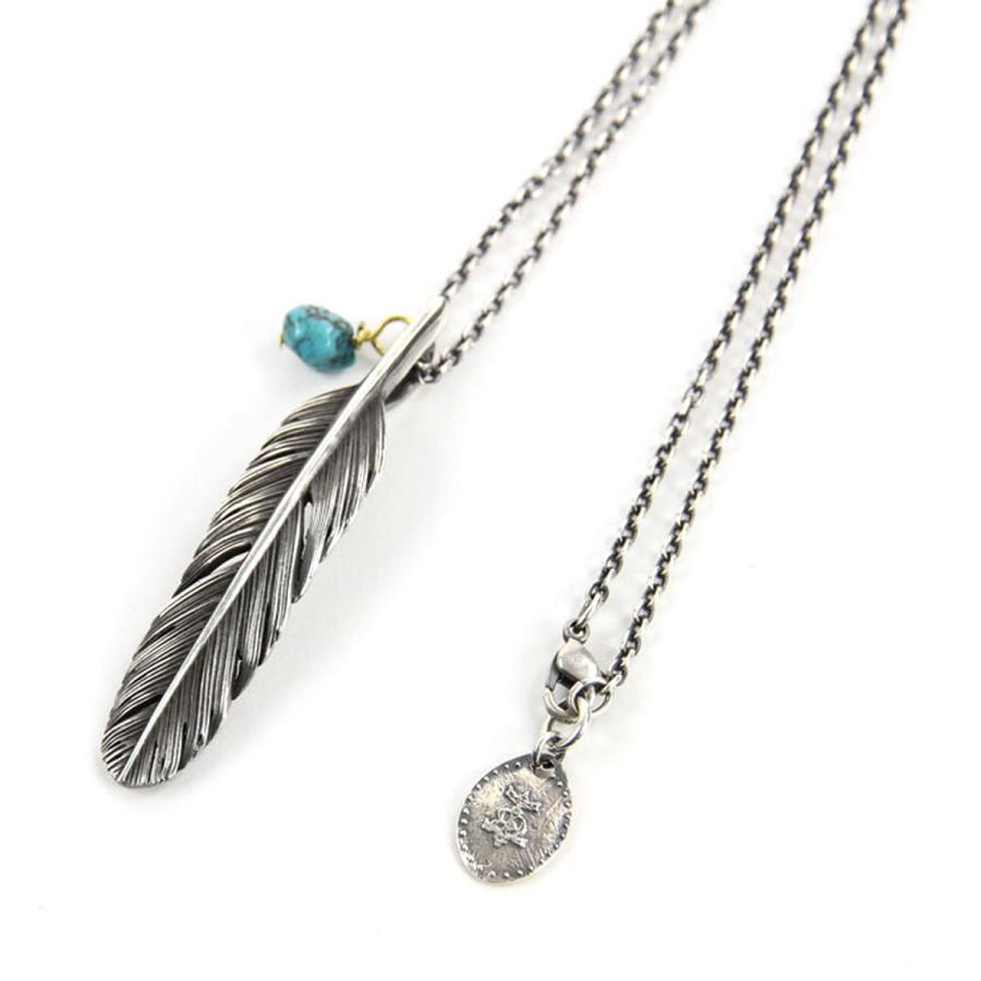 ハリム HARIM ネックレス FEATHER CENTER S OX NECKLACE SET HRP120 OX SILVER 925 OXIDIZED BLACK 父の日 プレゼント ラッピング | HARIM | 01