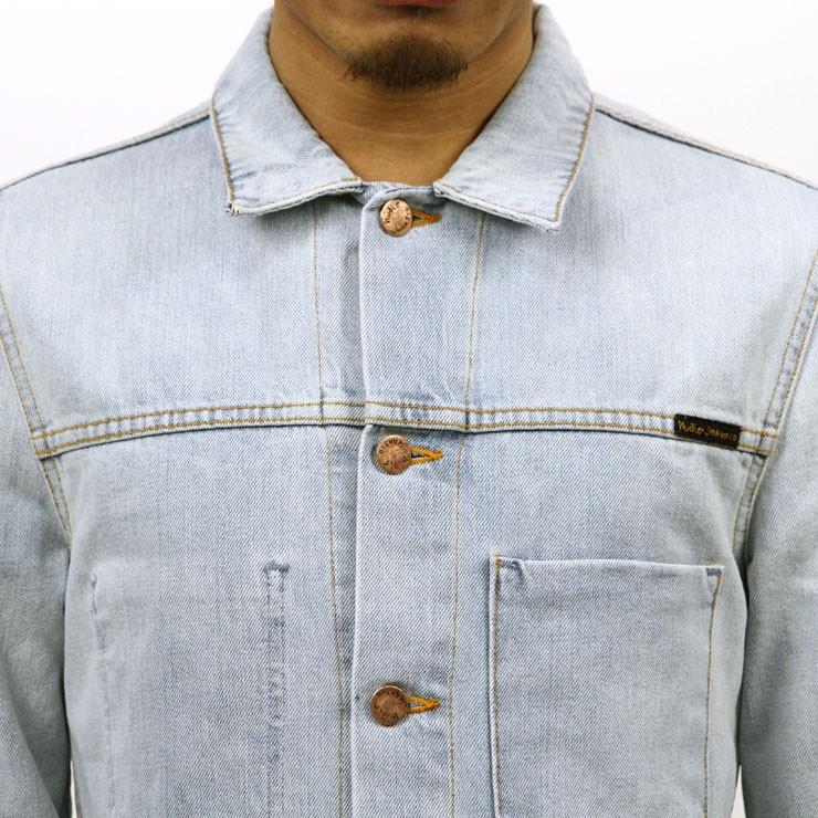 ヌーディージーンズ ジャケット メンズ 正規販売店 Nudie Jeans アウター デニムジャケット RONNY DENIM JACKET CRISPY OCEAN DENIM 160498 5018 B26 | Nudie Jeans | 05