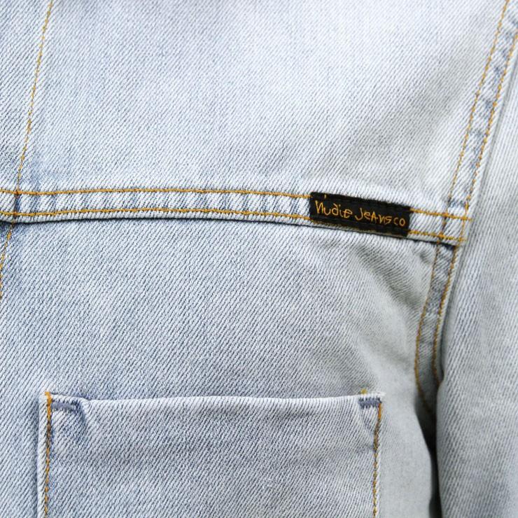 ヌーディージーンズ ジャケット メンズ 正規販売店 Nudie Jeans アウター デニムジャケット RONNY DENIM JACKET CRISPY OCEAN DENIM 160498 5018 B26 | Nudie Jeans | 07