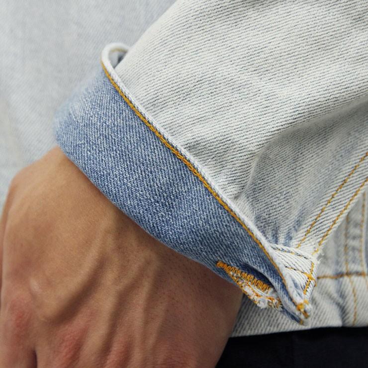 ヌーディージーンズ ジャケット メンズ 正規販売店 Nudie Jeans アウター デニムジャケット RONNY DENIM JACKET CRISPY OCEAN DENIM 160498 5018 B26 | Nudie Jeans | 08