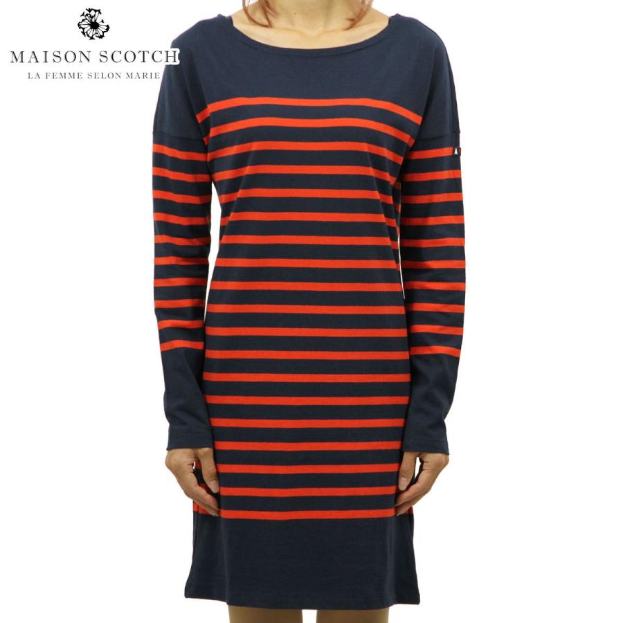 New限定品 メゾンスコッチ Maison Scotch 正規販売店 レディース ワンピース Breton Striped Sweat Dress Dc 18 Combo B 新商品 Karmagazine Net