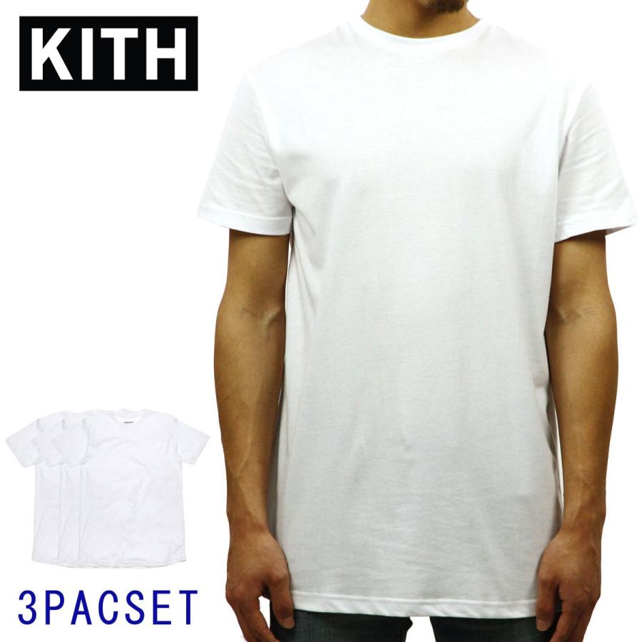 キス Tシャツ 正規品 KITH 半袖Tシャツ クルーネック ３枚組 KITH UNDERSHIRT 3-PACK KH3170-101 WHITE クリスマス プレゼント ラッピング キス Tシャツ 正規品 KITH 半袖Tシャツ UNDERSHIRT 3-PACK KH3170-101