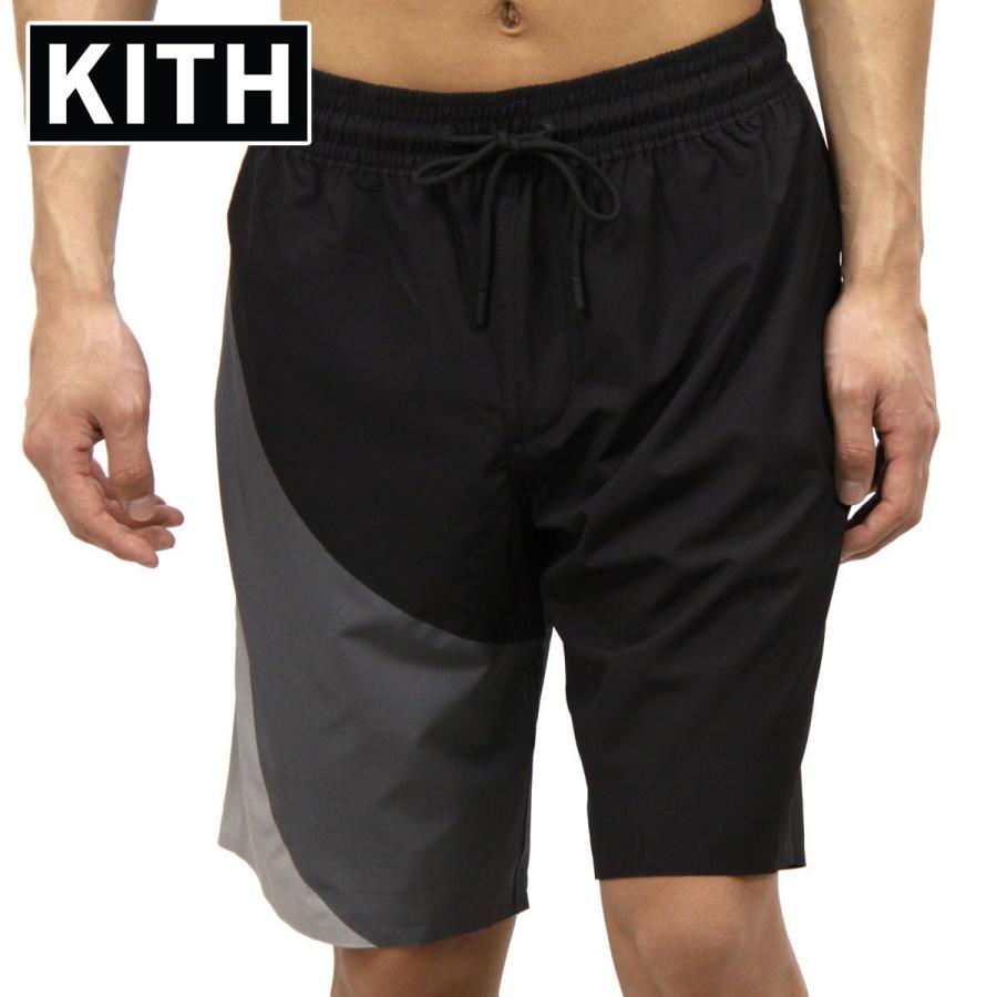 【ストアポイント10倍 3/20 0:00〜3/23 2:59】 キス 水着 メンズ 正規品 KITH スイムパンツ KITH CONEY SWIM TRUNK KH7001-100 BLACK / GREY