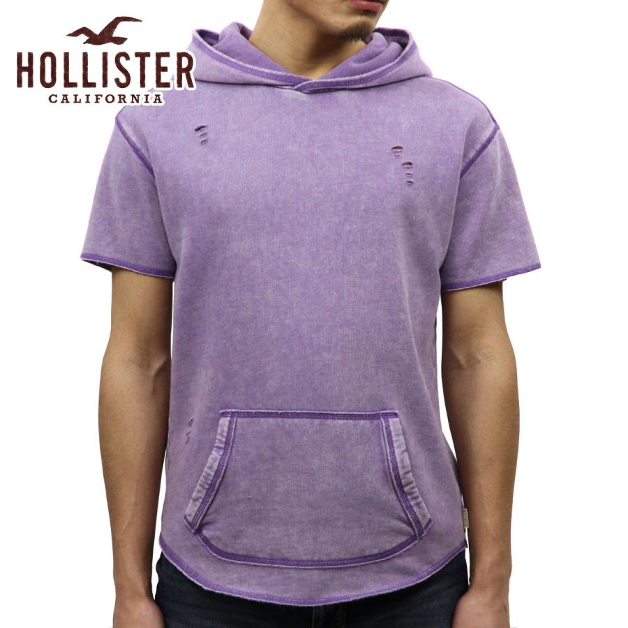 20%OFFクーポンセール 【利用期間 5/1 0:00〜5/1 23:59】 ホリスター パーカー メンズ HOLLISTER 正規品 半袖フリースプルオーバーShort-Sleeve Ripped Hoo｜mixon