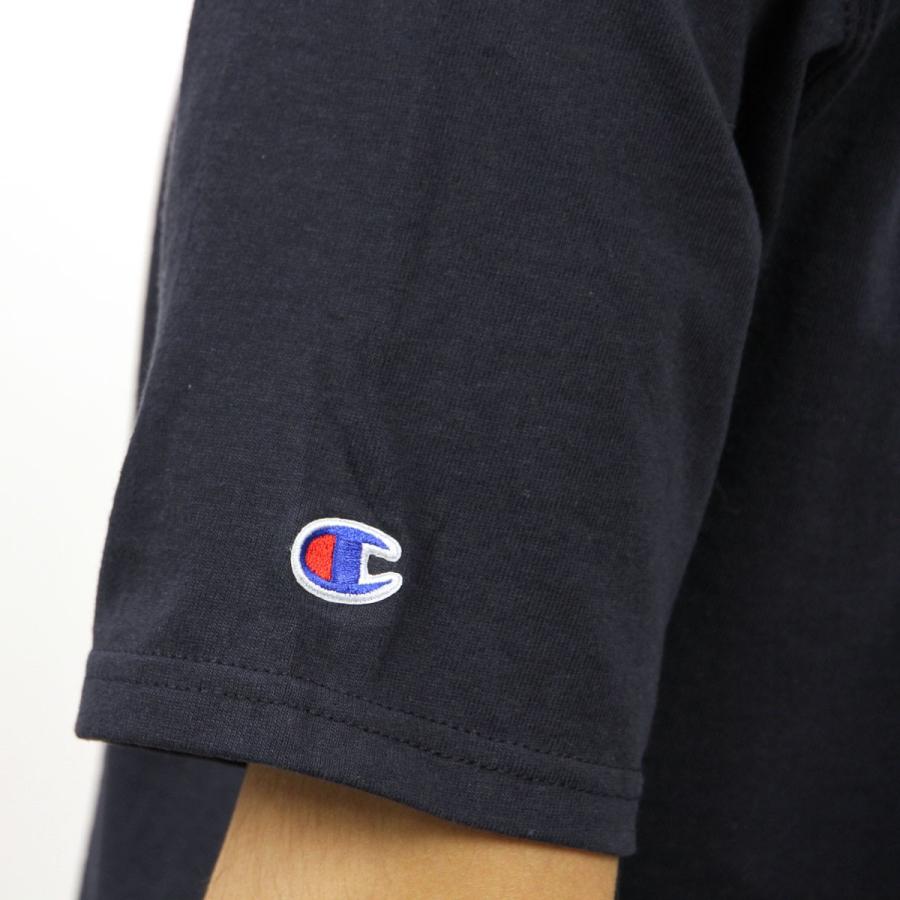 【ボーナスストア 誰でも+5% 5/9 0:00〜5/11 23:59】 チャンピオン Tシャツ 正規品 CHAMPION 半袖Tシャツ CREW TEE GT19 70z HERITAGE TEE NAVY | Champion | 06