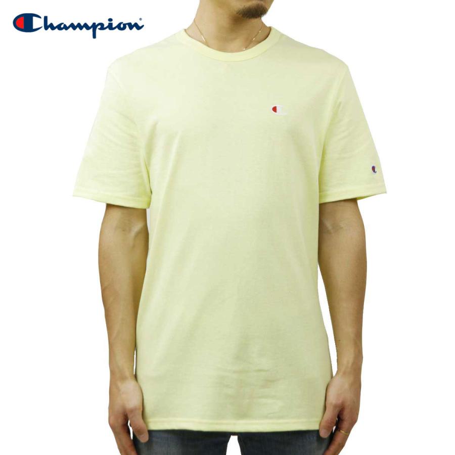 チャンピオン Tシャツ メンズ 正規品 CHAMPION ヘリテージTシャツ 半袖Tシャツ CREW TEE GT19 70z HERITAGE TEE LEMON GLACIER | Champion