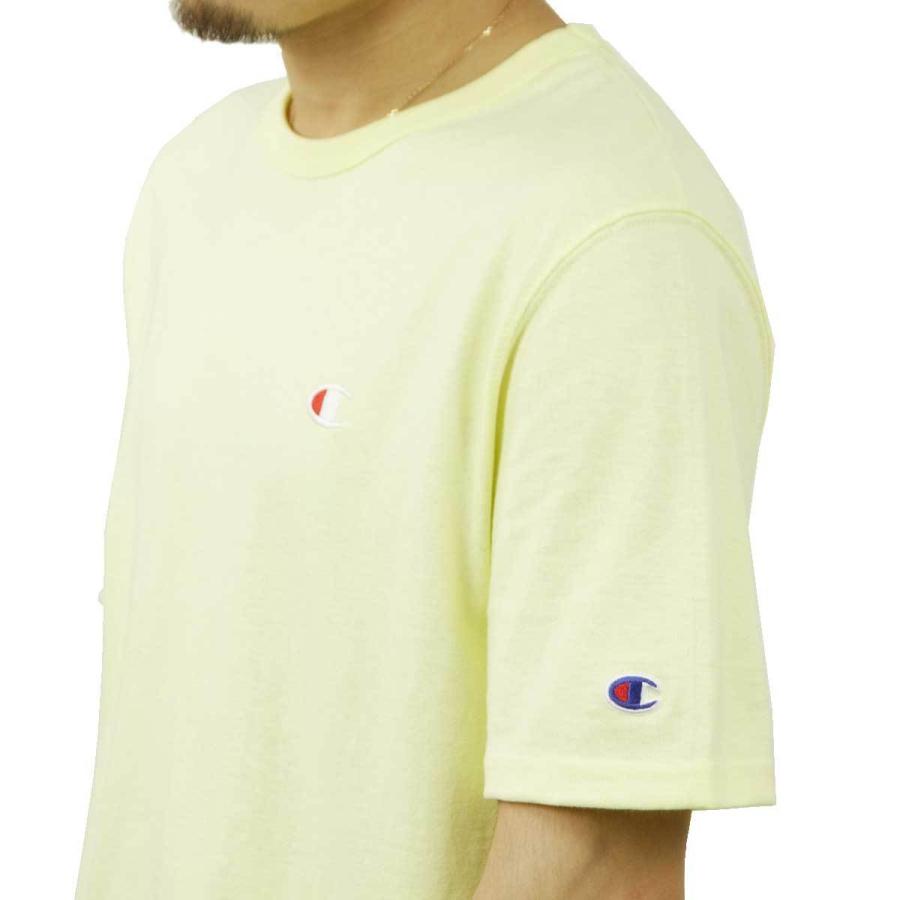 チャンピオン Tシャツ メンズ 正規品 CHAMPION ヘリテージTシャツ 半袖Tシャツ CREW TEE GT19 70z HERITAGE TEE LEMON GLACIER | Champion | 06
