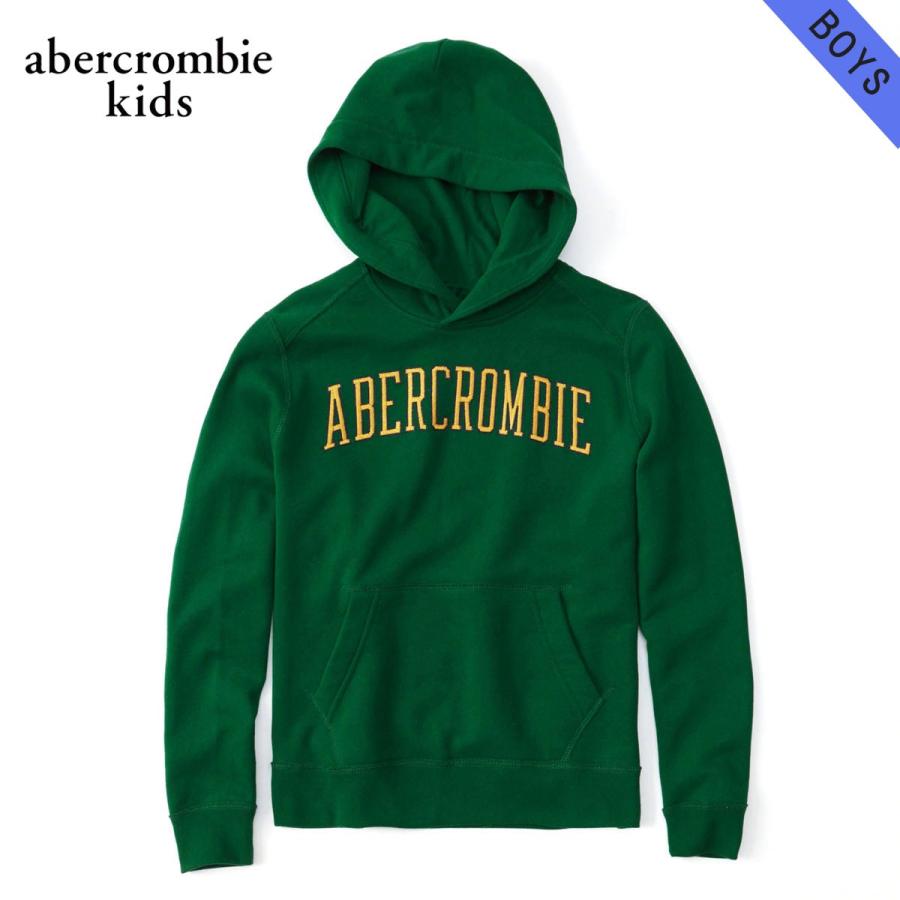 アバクロキッズ パーカー ボーイズ 子供服 正規品 AbercrombieKids プルオーバーパーカー ロゴ embroidered logo hoodie 2 父の日 プレゼント ラッピング