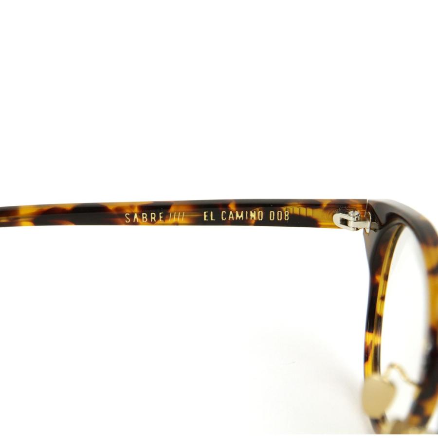 セイバー SABRE 正規販売店 サングラス めがね EL CAMINO-RX TORTOISE FRAME CLEAR LENS SS7-508T-CL-J｜mixon｜08