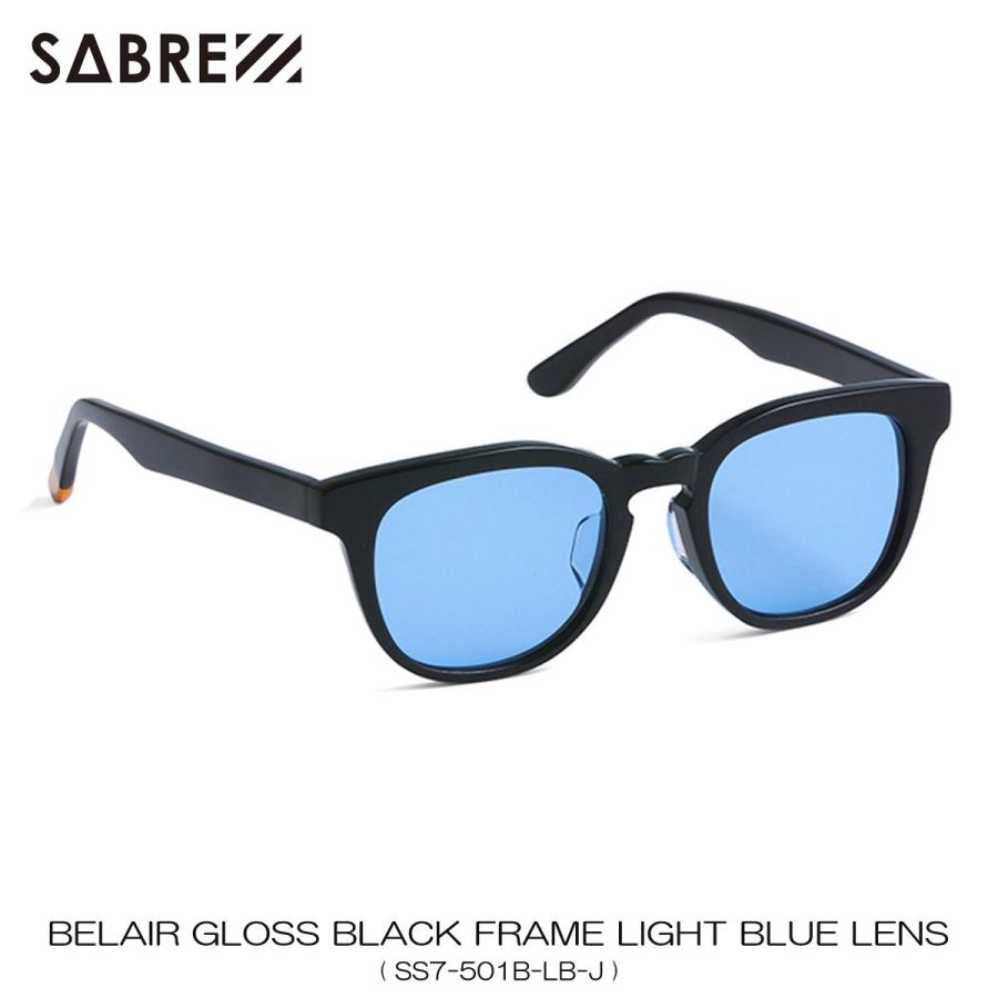 セイバー SABRE 正規販売店 サングラス めがね BELAIR GLOSS BLACK FRAME LIGHT BLUE LENS SUNGLASS SS7-501B-LB-J｜mixon