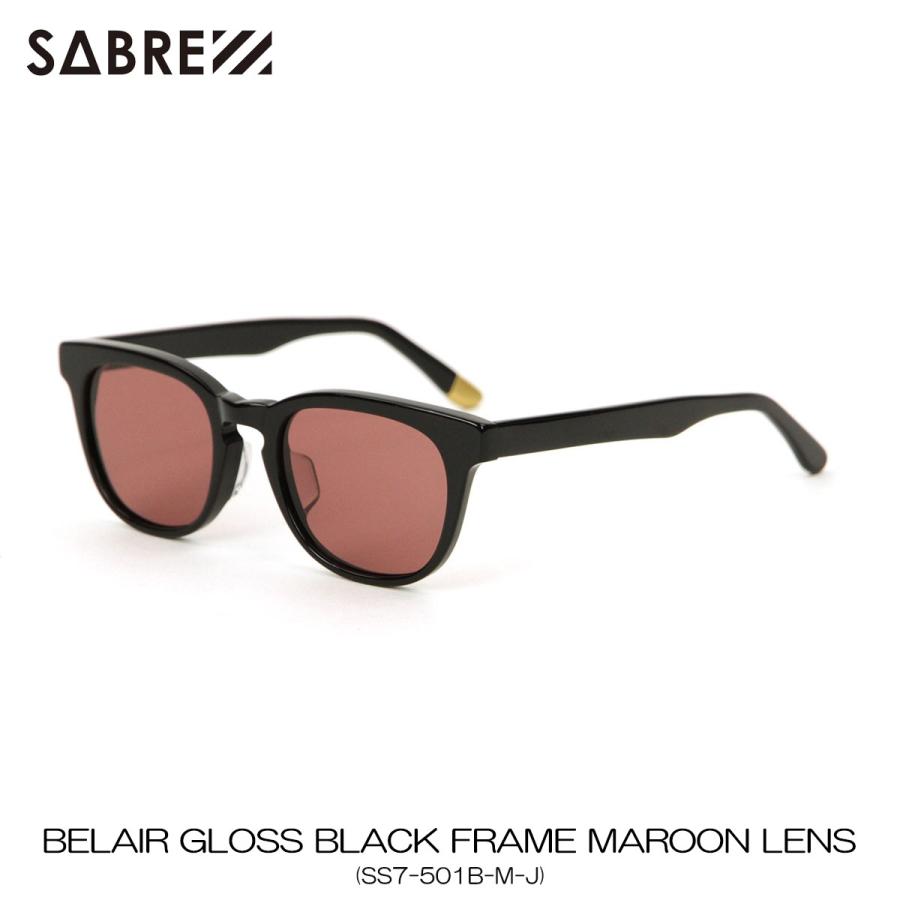 セイバー SABRE 正規販売店 サングラス めがね BELAIR GLOSS BLACK FRAME MAROON LENS SUNGLASS SS7-501B-M-J | SABRE