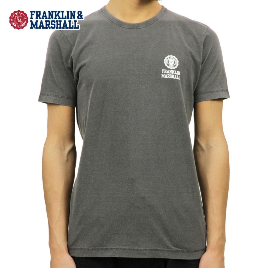 フランクリン マーシャル Tシャツ 正規販売店 FRANKLIN＆MARSHALL 半袖Tシャツ クルーネック LOGO TEE BLACK TSMF172AN 45181 4005 クリスマス プレゼント ラッピング FRANKLIN & MARSHALL（フランクリンマーシャル） フランクリン