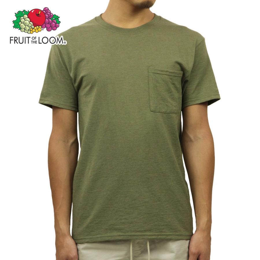 Butcher products ポケットTシャツ GREEN 新品 FRUIT OF THE LOOM（フルーツオブザルーム） Tシャツ ポケット メンズ