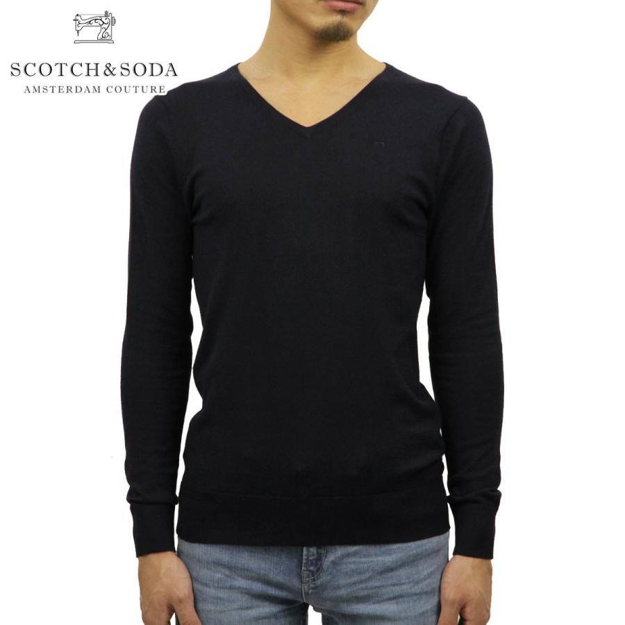 スコッチアンドソーダ セーター メンズ 正規販売店 SCOTCH＆SODA Vネックセーター BASIC CLASSIC COTTON V-NECK PULL 124894 58 74400 NIGHT D クリスマス プレゼント ラッピング SCOTCH＆SODA（スコッチアンドソーダ） 20%OFFクーポンセール 【利用