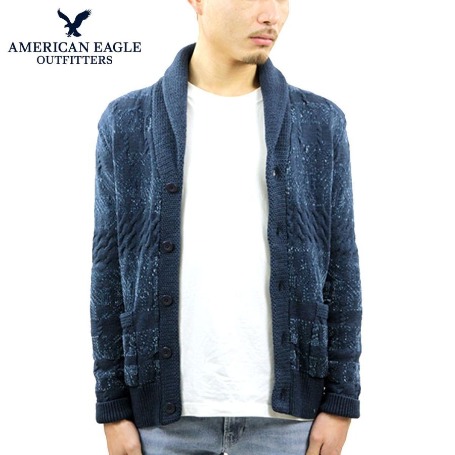 アメリカンイーグル セーター メンズ 正規品 AMERICAN EAGLE カーディガン Cotton Knit Soft Cardigan 1149-1420-400 クリスマス プレゼント ラッピング American Eagle（アメリカンイーグル） セーター メンズ 正規品