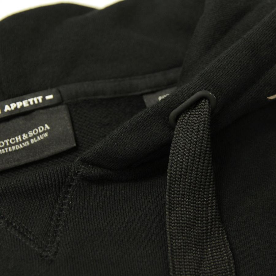 メゾンスコッチ MAISON SCOTCH 正規販売店 レディース プルオーバーパーカー OVERSIZED HOODY WITH VARIOUS ARTWORKS 144580 08 63801 BLACK D | MAISON SCOTCH | 08