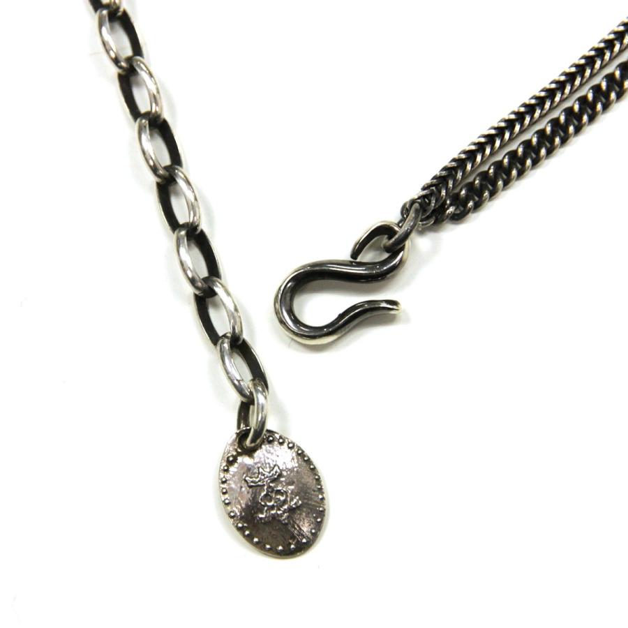 ハリム HARIM ネックレスチェーン ブレスレット HARIM DOUBLE HERRINGBONE CHAINS NECKLACE/BRACELET HRC012 SILVER 925 OXIDIZED BLACK | HARIM | 04