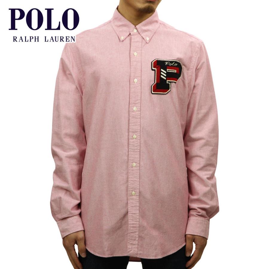 ポロ ラルフローレン シャツ メンズ 正規品 POLO RALPH LAUREN 長袖シャツ ボタンダウンシャツ PATCH COTTON OXFORD SHIRT｜mixon