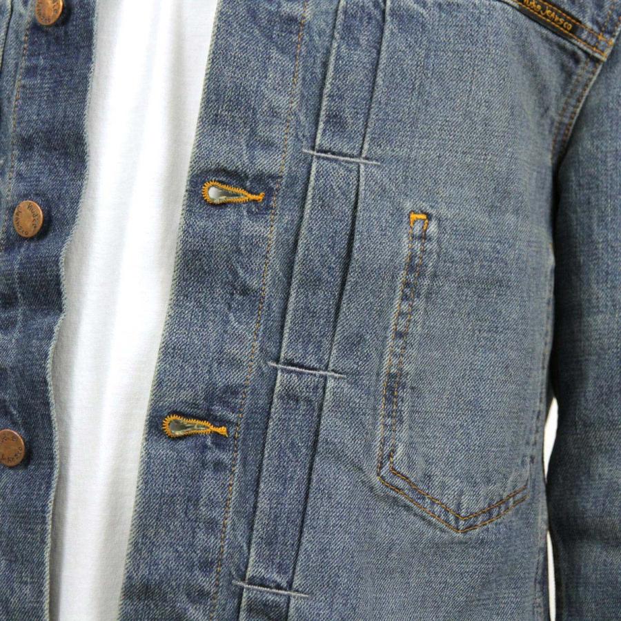 ヌーディージーンズ アウター メンズ 正規販売店 Nudie Jeans ジャケット デニムジャケット SONNY DENIM JACKET MID STONE 父の日 プレゼント ラッピングの画像