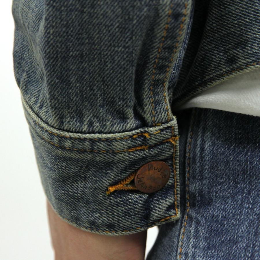 ヌーディージーンズ アウター メンズ 正規販売店 Nudie Jeans ジャケット デニムジャケット SONNY DENIM JACKET MID STONE 父の日 プレゼント ラッピングの画像