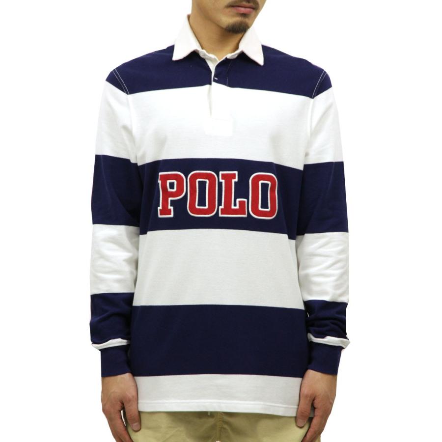 ポロ ラルフローレン ラガーシャツ メンズ 正規品 POLO RALPH LAUREN 長袖ラガーシャツ STRIPED COTTON RUGBY SHIRT｜mixon｜02