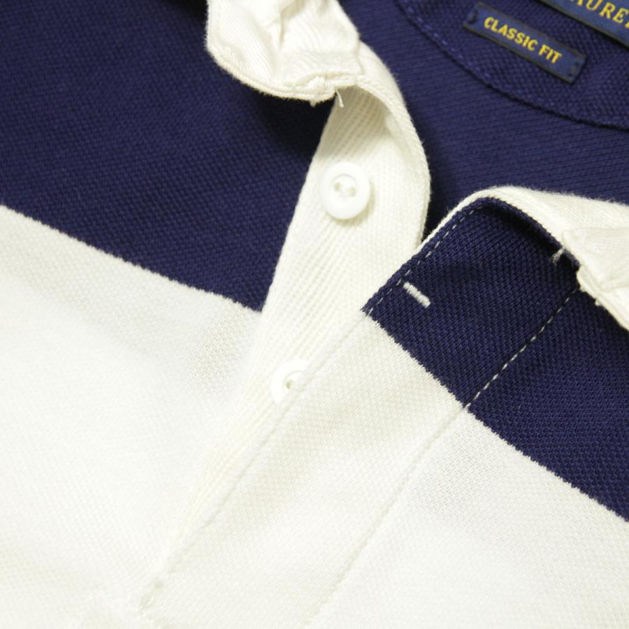 ポロ ラルフローレン ラガーシャツ メンズ 正規品 POLO RALPH LAUREN 長袖ラガーシャツ STRIPED COTTON RUGBY SHIRT｜mixon｜08