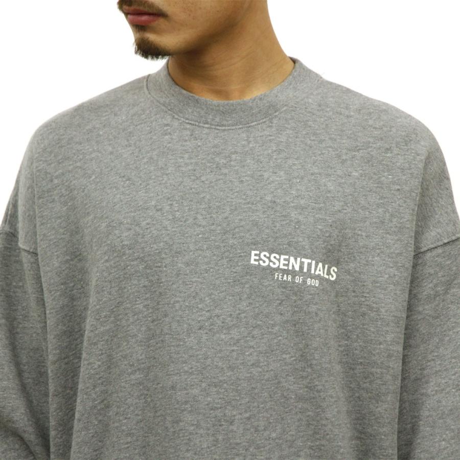 fog essentials スウェット メンズ 正規品 FEAR OF GOD エッセンシャルズ クルーネック ロゴ スウェット FOG ESSENTIALS LOGO SWEATSHIRT 【総柄】