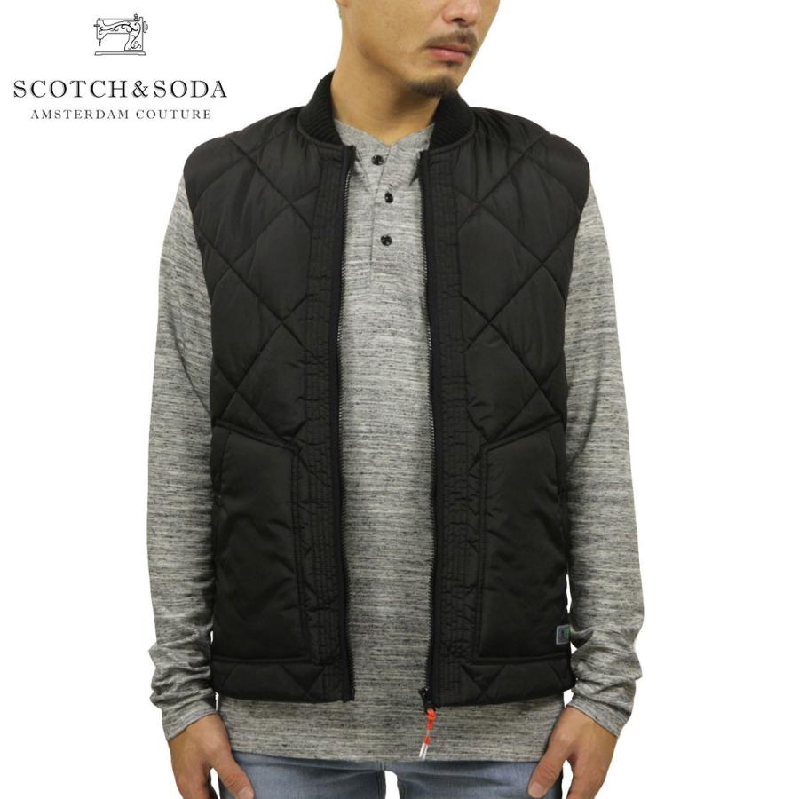 スコッチアンドソーダ ベスト メンズ 正規販売店 SCOTCH＆SODA アウター QUILTED BODYWARMER VEST BLACK 152108 82601 08 クリスマス プレゼント ラッピング SCOTCH＆SODA（スコッチアンドソーダ） ベスト メンズ 正規販売店