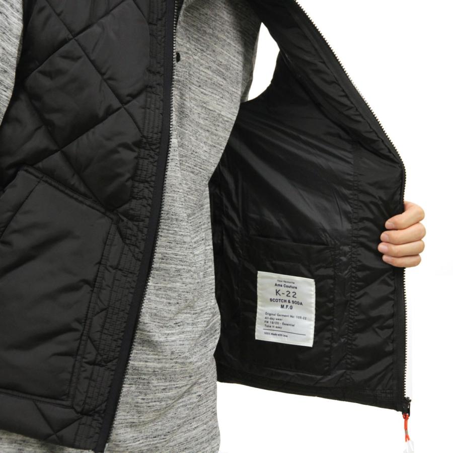 スコッチアンドソーダ ベスト メンズ 正規販売店 SCOTCH＆SODA アウター QUILTED BODYWARMER VEST BLACK 152108 82601 08 クリスマス プレゼント ラッピング SCOTCH＆SODA（スコッチアンドソーダ） ベスト メンズ 正規販売店
