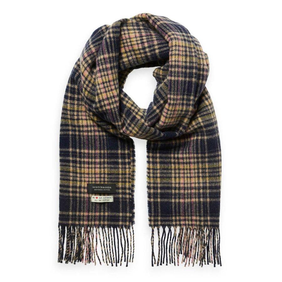 スコッチアンドソーダ マフラー 正規販売店 SCOTCH＆SODA CLASSIC WOOL-BLEND WOVEN CHECK SCARF COMBO E 152855 88415 79 | SCOTCH＆SODA | 01