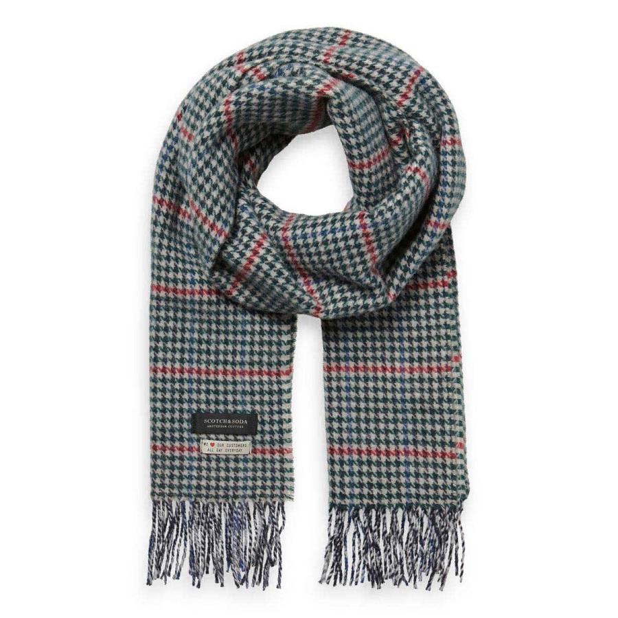 20%OFFセール 【販売期間 12/13 0:00〜12/19 9:59】 スコッチアンドソーダ マフラー 正規販売店 SCOTCH＆SODA CLASSIC WOOL-BLEND WOVEN CHECK SCARF COMBO B 152855 88415 19 クリスマス プレゼント ラッピング SCOTCH＆SODA（スコッチアンドソーダ） マフラー 正規販売店