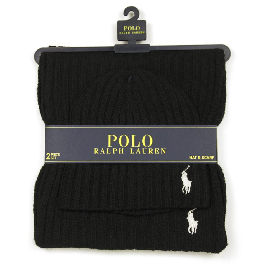 POLO Ralph Lauren マフラー　ニット帽　セット POLO RALPH LAUREN 【並行輸入品】ポロラルフローレン ニット帽