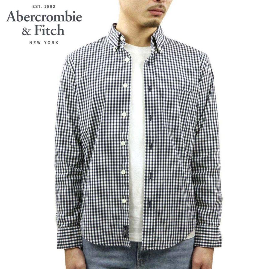 開店祝い アバクロ シャツ メンズ 正規品 Abercrombie Fitch 長袖シャツ ボタンダウンシャツ Gingham Poplin Shirt 125 125 1002 228 50 Off Abmicse Org