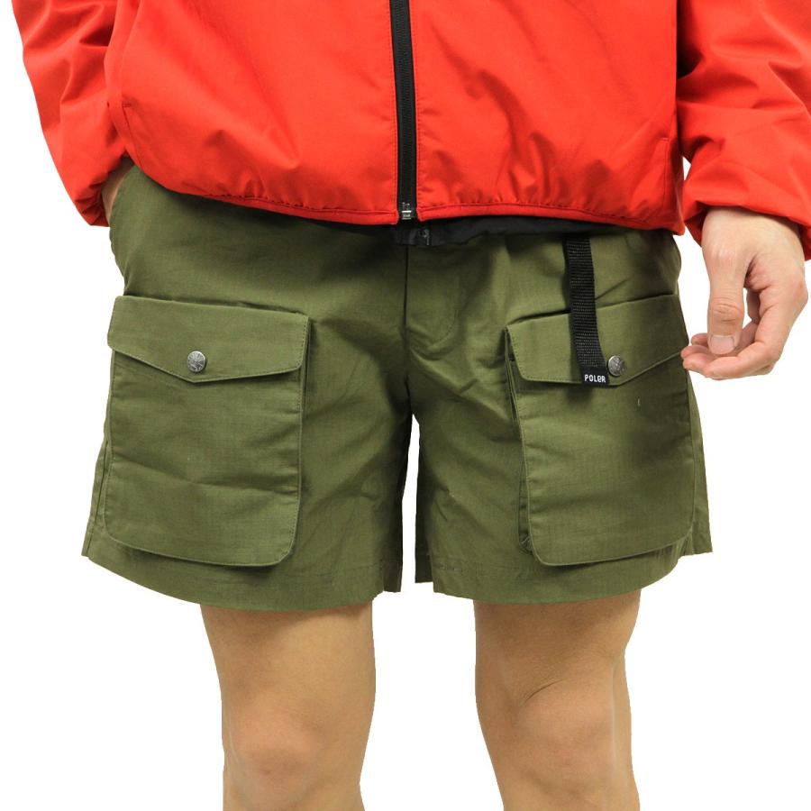 ポーラー ショートパンツ メンズ 正規販売店 POLER ハーフパンツ ボトムス MOUNTAIN CLIMBING SHORTS 5510134-OLV OLIVE |  | 01