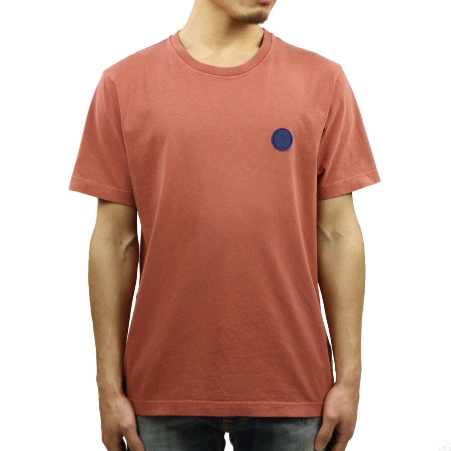 ヌーディージーンズ Tシャツ メンズ 正規販売店 Nudie Jeans 半袖Tシャツ クルーネックTシャツ UNO NJCO CIRCLE CREW TEE DUSTY RED R32 131680 | Nudie Jeans | 01