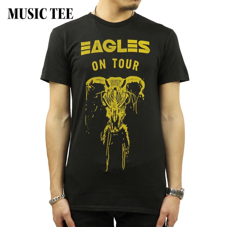 【ボーナスストア 誰でも+5% 5/18 0:00〜5/19 23:59】 ミュージックティ バンドTシャツ メンズ 正規品 MUSIC TEE ロックTシャツ 半袖Tシャツ イーグルス TH｜mixon