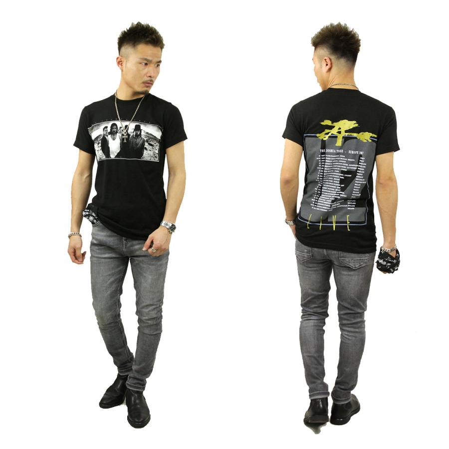 ミュージックティ バンドTシャツ メンズ 正規品 MUSIC TEE フォトT ロックTシャツ 半袖Tシャツ U2 ヨシュア・トゥリー U2 JOSHUA TREE MUSIC TEE |  | 10