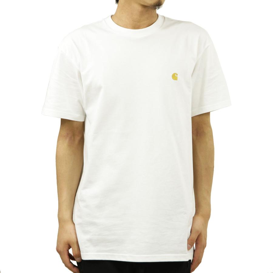 カーハート Tシャツ メンズ 正規販売店 CARHARTT WIP 半袖Tシャツ ロゴTシャツ SHORT SLEEVE CHASE T-SHIRT WHITE/GOLD I026391 00RXX | Carhartt | 01