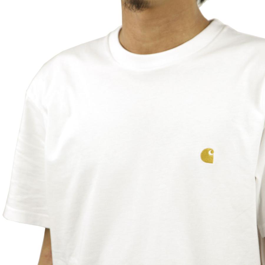 カーハート Tシャツ メンズ 正規販売店 CARHARTT WIP 半袖Tシャツ ロゴTシャツ SHORT SLEEVE CHASE T-SHIRT WHITE/GOLD I026391 00RXX | Carhartt | 05