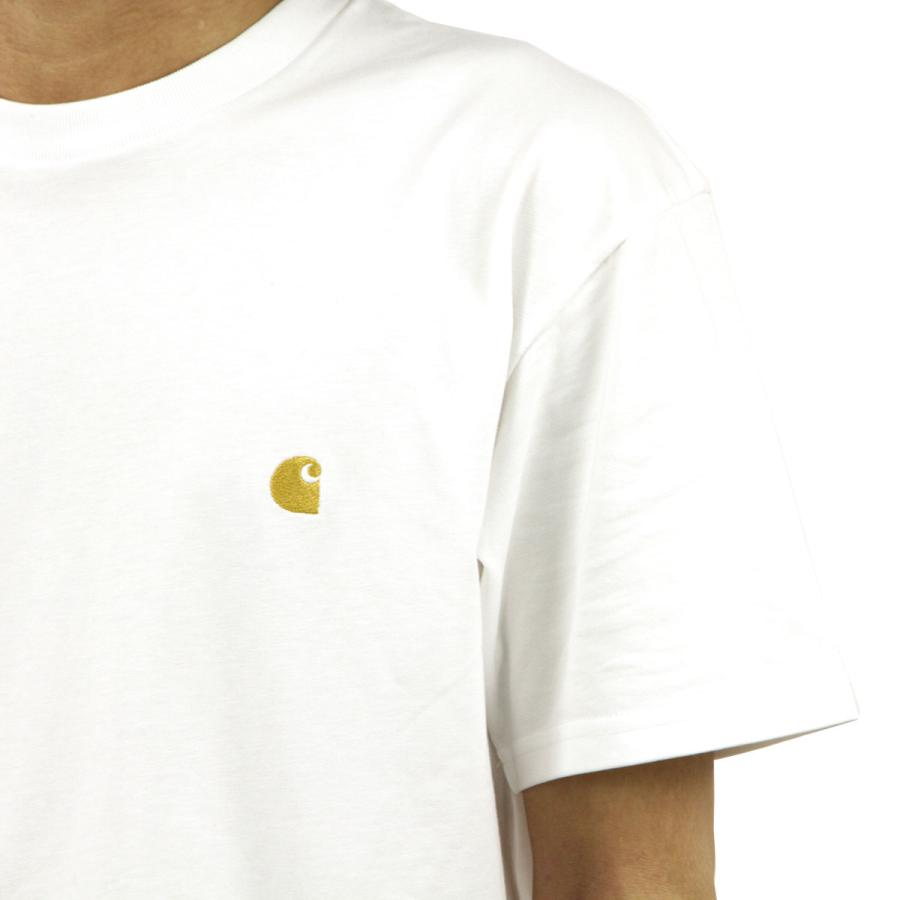 カーハート Tシャツ メンズ 正規販売店 CARHARTT WIP 半袖Tシャツ ロゴTシャツ SHORT SLEEVE CHASE T-SHIRT WHITE/GOLD I026391 00RXX | Carhartt | 06