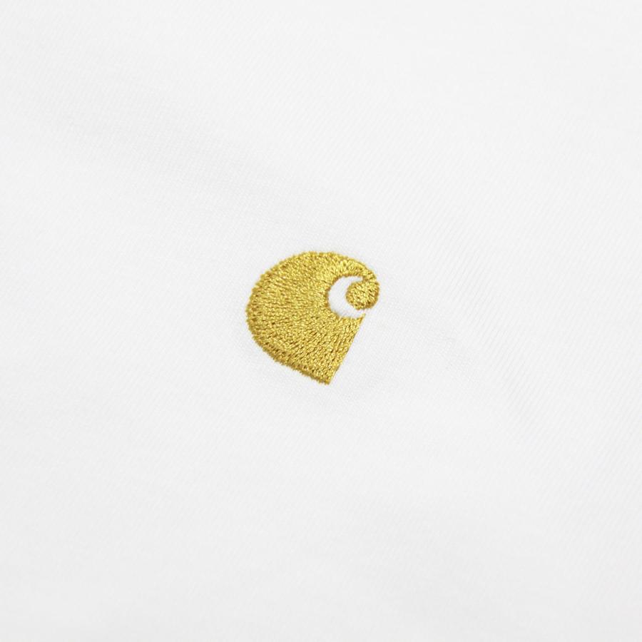 カーハート Tシャツ メンズ 正規販売店 CARHARTT WIP 半袖Tシャツ ロゴTシャツ SHORT SLEEVE CHASE T-SHIRT WHITE/GOLD I026391 00RXX | Carhartt | 07