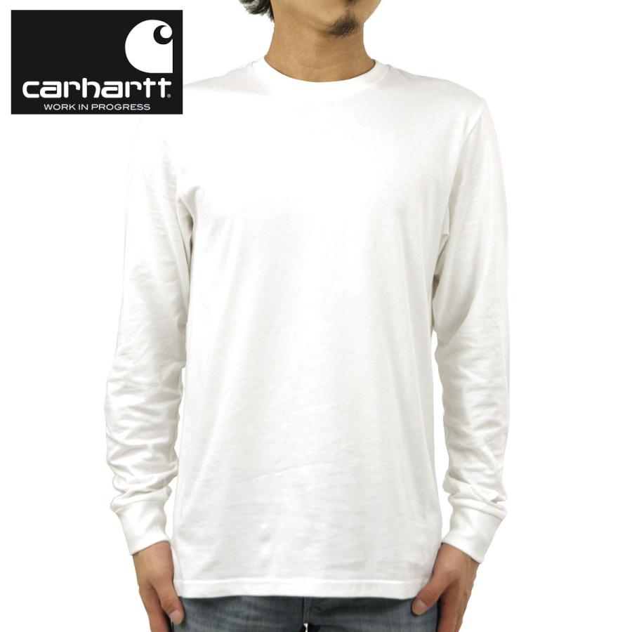 カーハート Tシャツ メンズ 正規販売店 CARHARTT WIP 無地ロンT 長袖Tシャツ LONG SLEEVE BASE T-SHIRT WHITE/BLACK I026265 00AXX | Carhartt