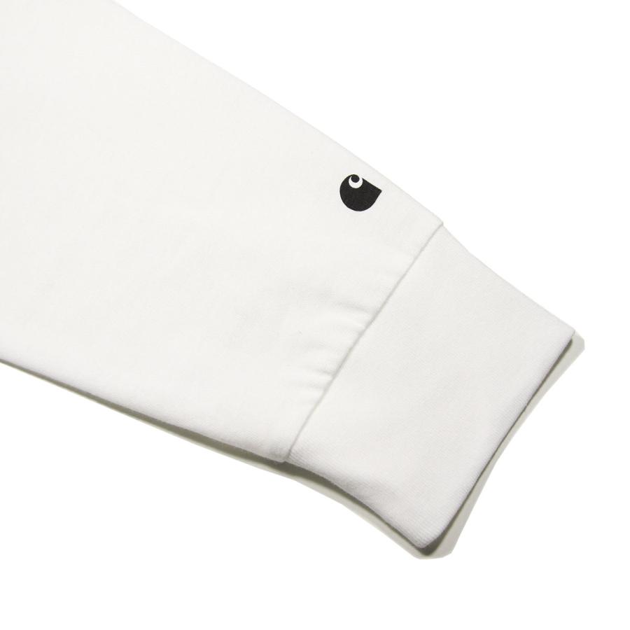 カーハート Tシャツ メンズ 正規販売店 CARHARTT WIP 無地ロンT 長袖Tシャツ LONG SLEEVE BASE T-SHIRT WHITE/BLACK I026265 00AXX | Carhartt | 08